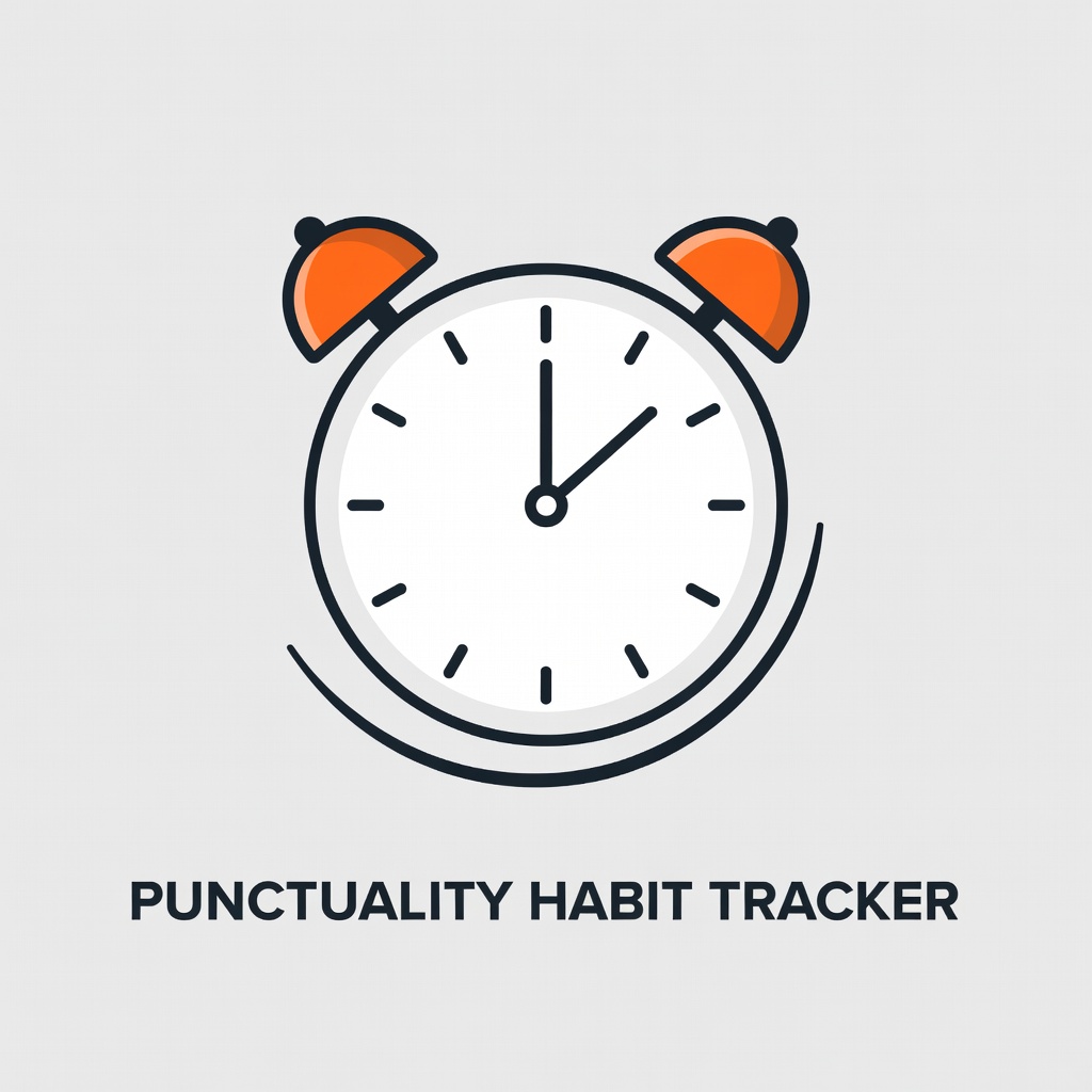Clock alarm representing time management and punctuality in habit building