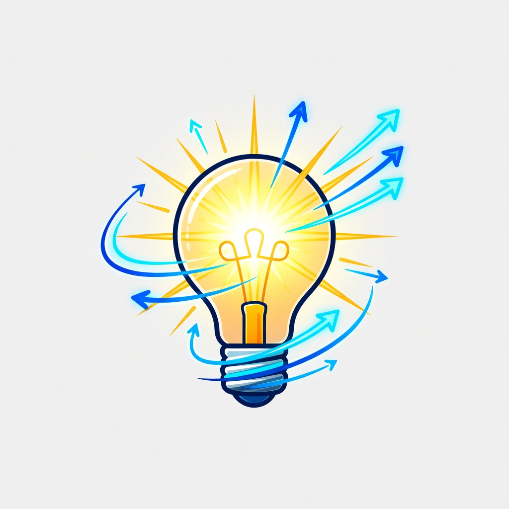 Lightbulb representing ideas and innovation in habit tracking