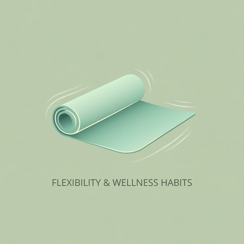 Yoga mat representing mind-body wellness routines and habits
